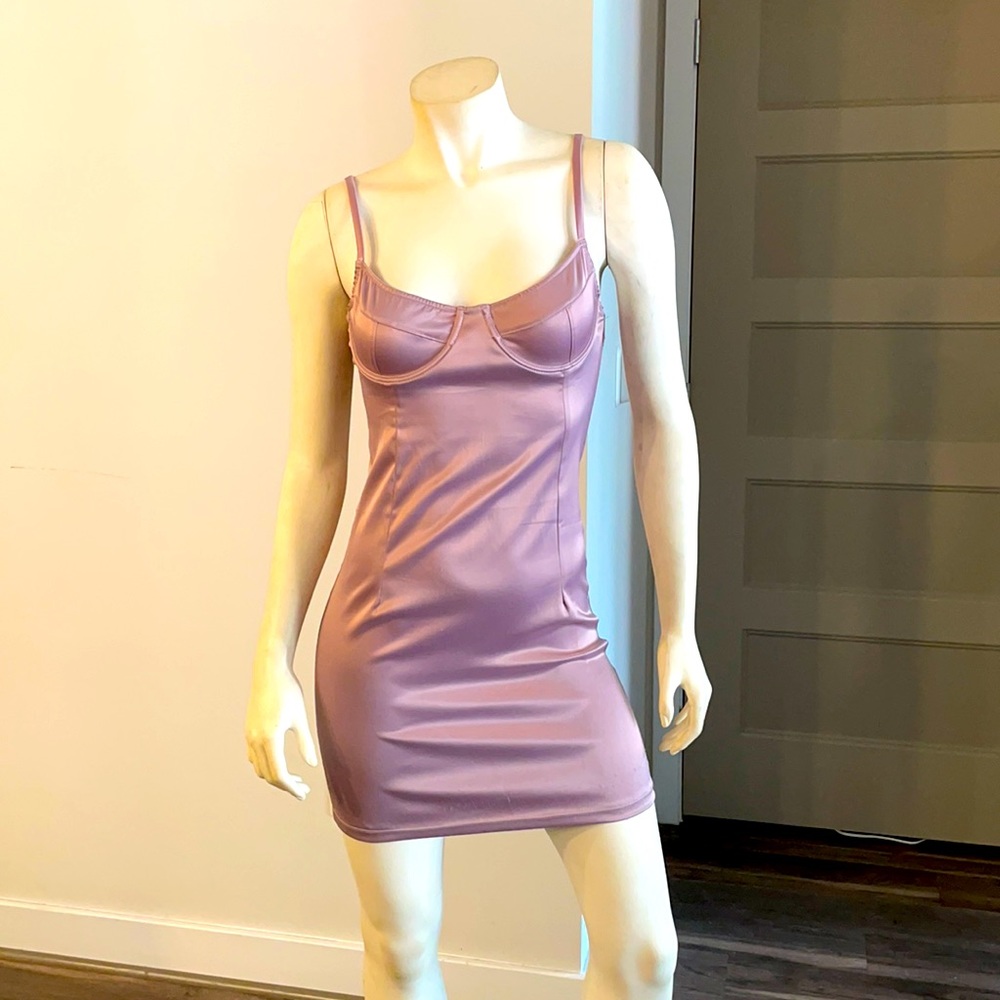 Lilac mini dress